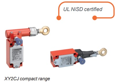 Schneider Electric Commutateurs à traction de câble d'arrêt d'urgence XY2C